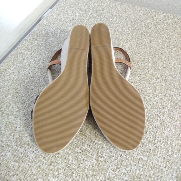 Coach Cloth Logo Wedge Sandals - Picture 6 of 6